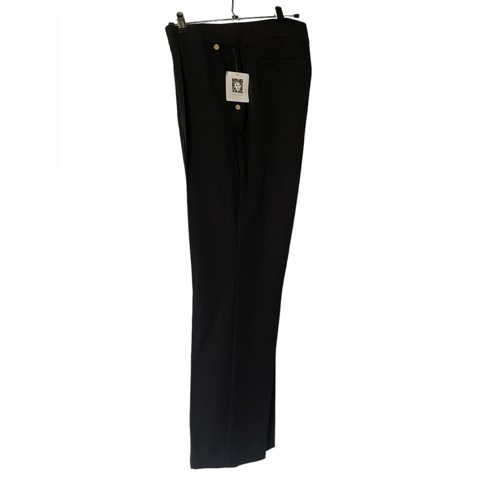 NWT ANNE KLEIN women’s slacks, pants, trousers, size 10, black, gold